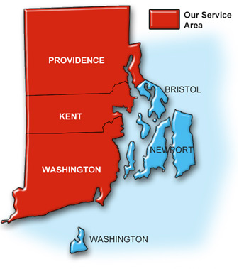 Rhode Island State Map 
